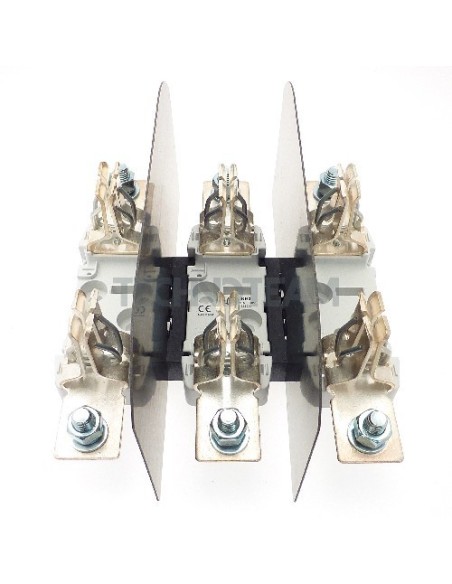 Fuse base 690V/800V NH3 3poles DIN rail or screw fixing