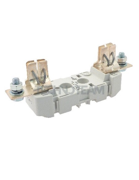Base poliestere ST NH0 1polo fissaggio su guida DIN o a vite