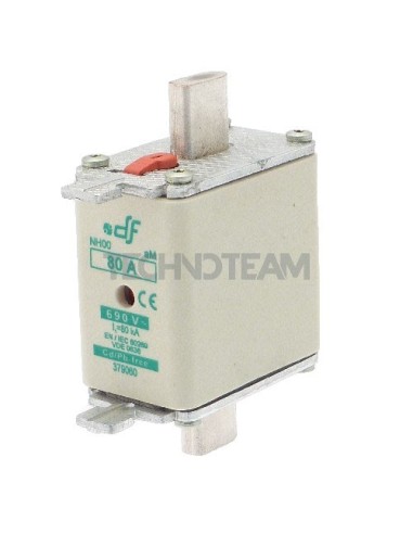 Fuse NH00 aM 690V double indicator 80A