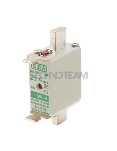 Fusibile NH000/NH00C aM 690V doppio indicatore 6A