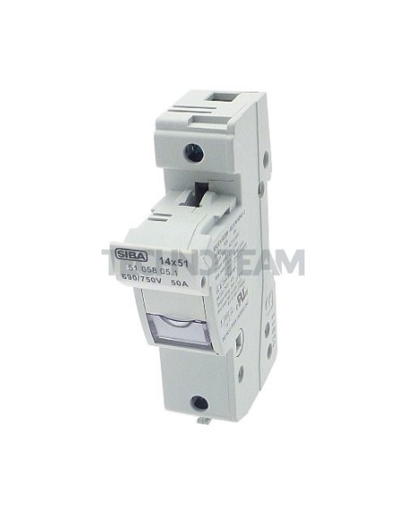 Portafusibile 14x51 690VAC/750VDC 1P