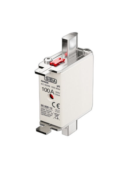 Fuse NH000 gG 500V double indicator 10A