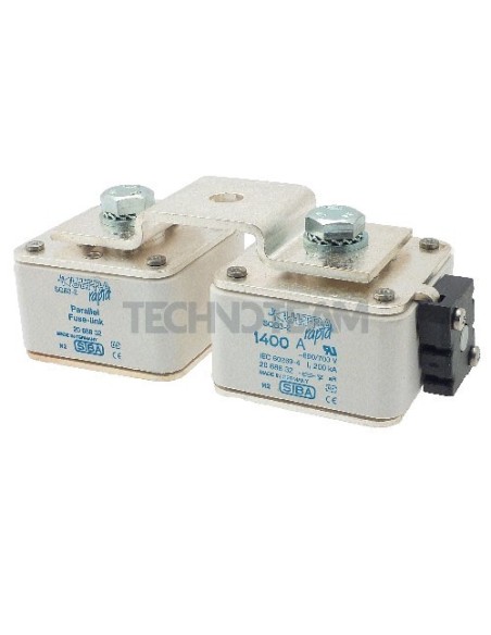 Fuse 2x SQB3 M12 aR 690V lateral switch adapter 1600A