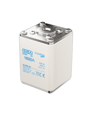 Fuse SQB3 screw M12 aR 600V top indicator 1600A