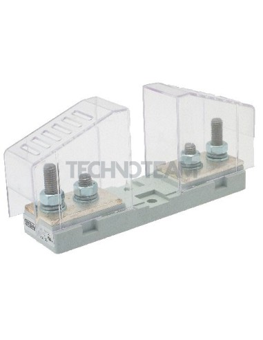 Base portafusibile per DIN000-00 80mm + calotte 1000V 400A