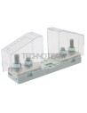 Base portafusibile per DIN000-00 80mm + calotte 1000V 400A
