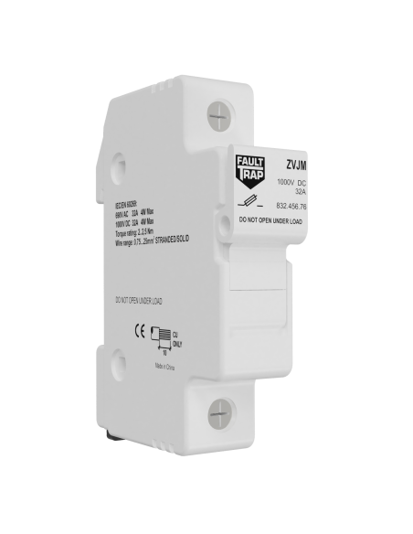 ZVJM - Fuse holder 10x38 690VAC-1000VDC 1P