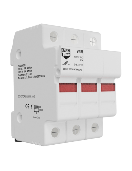 ZVJM - Portafusibile 10x38 690VAC-1000VDC 3P con ind