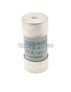 Fuse 27x60 aR 660VAC with striker 63A