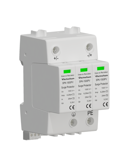 SPK-1000PV(S) - SPD 1000V DC T1 2 con microinterruttore