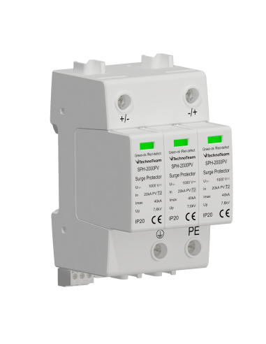 SPH-1000PV(S) - SPD 1000V DC T2 con microinterruttore