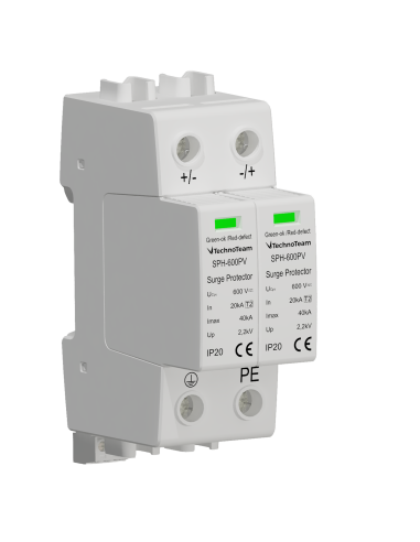 SPH-600PV(S) - SPD 600V DC T2 con microinterruttore