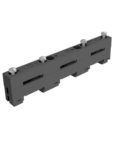 TT60SYS-SU Busbar support 3P 2hole mount. screws spacer