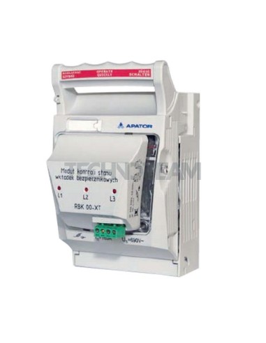 Sezionatore NH00 3P mors a ponte inf - DIN -Ctrl elettronico