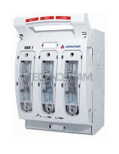 Switch disc. NH1 3P top Vclamp - bottom screw terminal