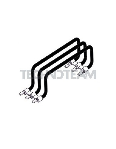 Row conductor 3poles 10mm2 black 150mm