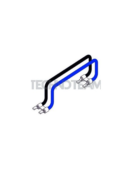 Conduttore preformato 2poli 10mm2 (1nero e 1blu) 150mm