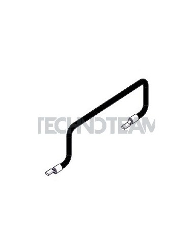 Row conductor 1pole 16mm2 black 250mm