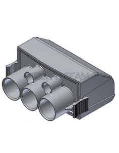 Distribution terminal light pole 3x(11mm)2x(4,4mm) blue
