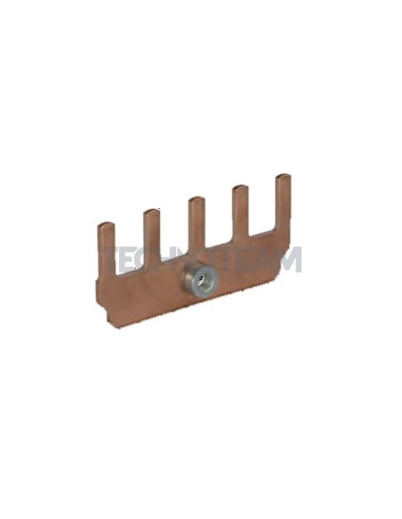 Busbar not isolated 35mm2 17,8mm with inserted nut M6 6 pin