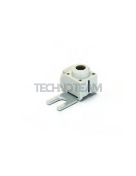 Terminale di connessione isolato a forc 11x15x1,5/M5 blu lat