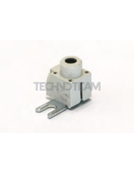 Terminale di connessione isolato a forcella 11x15x2 /M6 lat