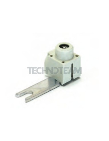 Feeder fork connection 11x32x2 /M6 blue lateral