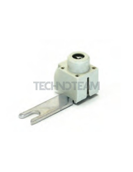 Terminale di connessione a forcella 11x32x2 /M6 blu laterale