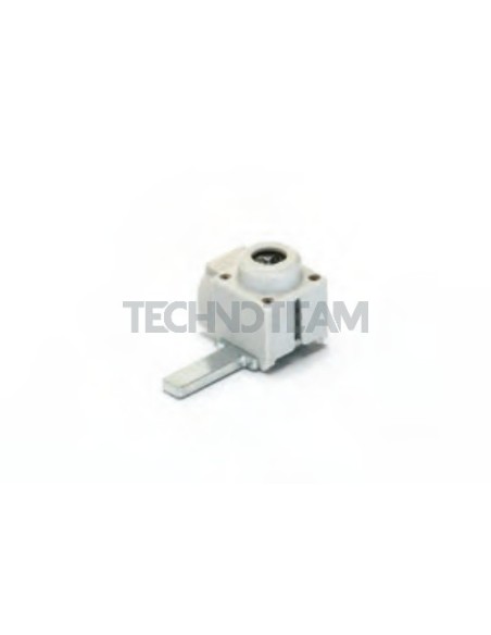 Terminale di connessione isolato a pin 4,3x15x2 blu laterale