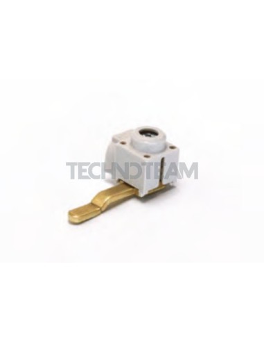 Feeder pin connection isolated 4,5x21x2 blue lateral