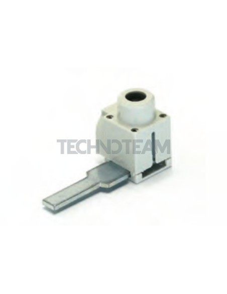 Feeder pin connection isolated 6x32x2 blue lateral