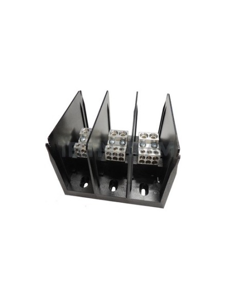 Blocco di distribuz.3poli IN:2x(50mm2) OUT:6x(16mm2)