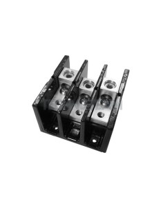 Distribution block 3poles IN:1x(6AWG) OUT:1x(14AWG) 175A