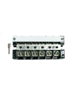 Terminal block 600VAC/DC 6 poles with SC bars