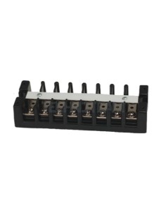 Terminal block 600VAC/DC 12 poles remov.connect.brass insert