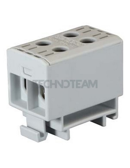 Blocco di distrib. 1polo IN:2x(35mm2) OUT:2x(35mm2) blu