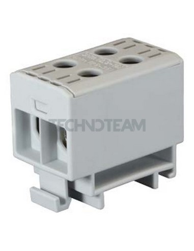 Blocco di distrib. 1polo IN:2x(35mm2) OUT:2x(35mm2) G/V