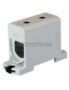 Distrib. block 1pole IN:1x(150mm2) OUT:1x(150mm2) grey