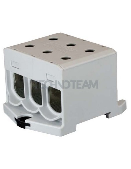 Blocco di distrib. 1polo IN:3x(150mm2) OUT:3x(150mm2) grey