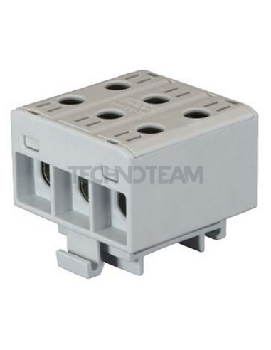 Distrib block 3poles IN:3x(35mm2) OUT:3x(35mm2) grigio