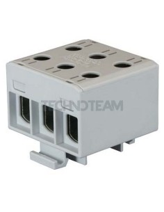 Blocco di distrib. 3poli IN:3x(50mm2) OUT:3x(50mm2) grigio