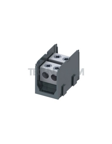 Blocco di distrib. 1polo IN:2x(300mm2) OUT:2x(300mm2)