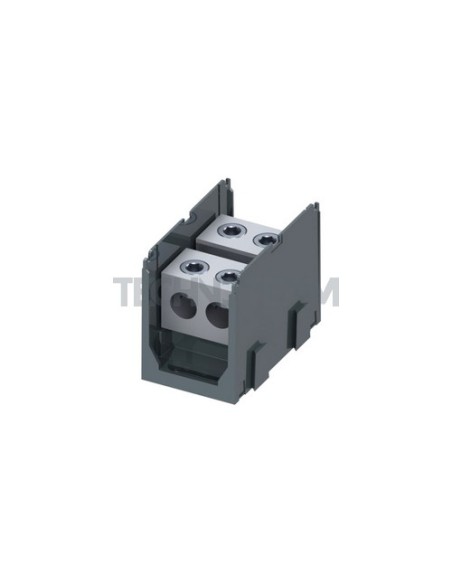 Blocco di distrib. 1polo IN:2x(300mm2) OUT:2x(300mm2)
