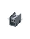 Blocco di distrib. 1polo IN:2x(300mm2) OUT:2x(300mm2)