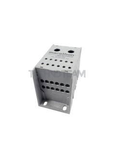 Distrib. block 1poles  IN:2x(4 AWG) OUT:12x(14 AWG) grey