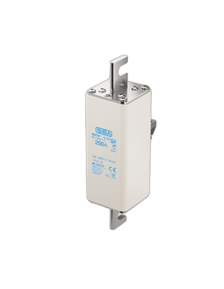 Fusibile SQB-DC91 gR 900VDC coltelli 166mm agganc.micro 250A