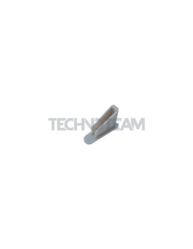 Tappo grigio per sbarre a pettine 1polo sezione10/16/20mm2