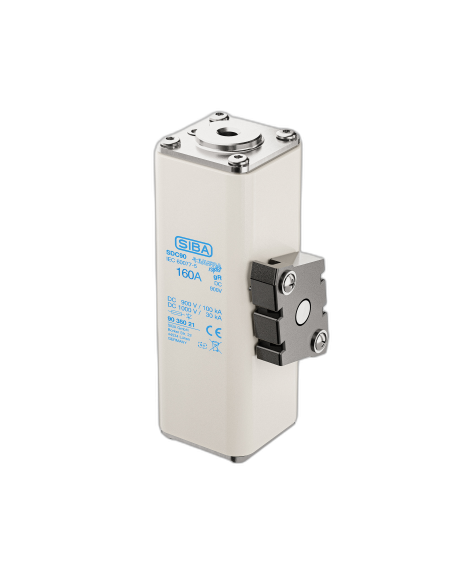 Fusibile SQB-DC90 gR 900VDC vite M8 con aggancio micro 63A