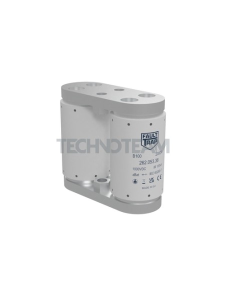 B100 - Fuse 1000VDC aBat double body 1400A - Silver Plated