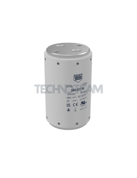 B100 - Fuse 1000VDC aBat 630A - 2xM12 - Silver Plated
